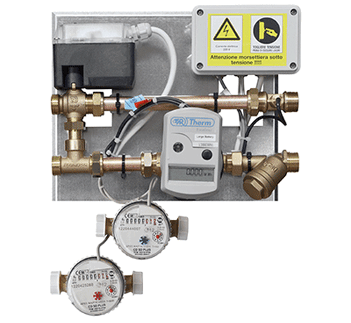 Energy metering module for heat, cooling and water consumption