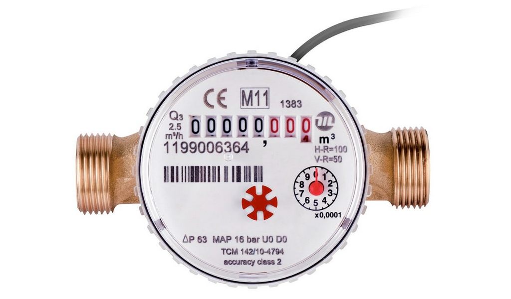 Domestic hot water meter - Single jet - Small size