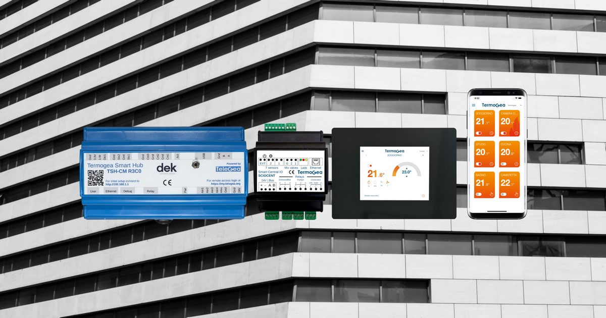 Smart buildings - Temperature control and consumption metering.