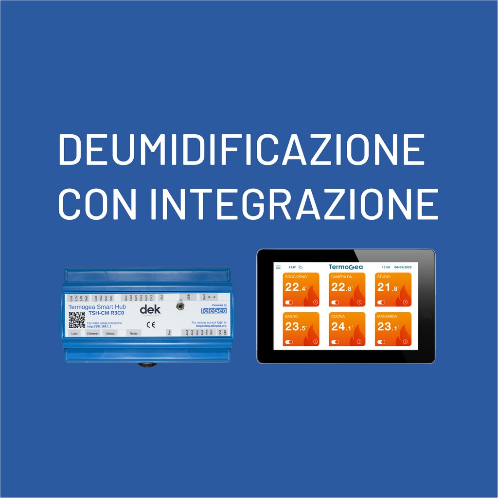 Deumidificazione con integrazione per Regolatore climatico.