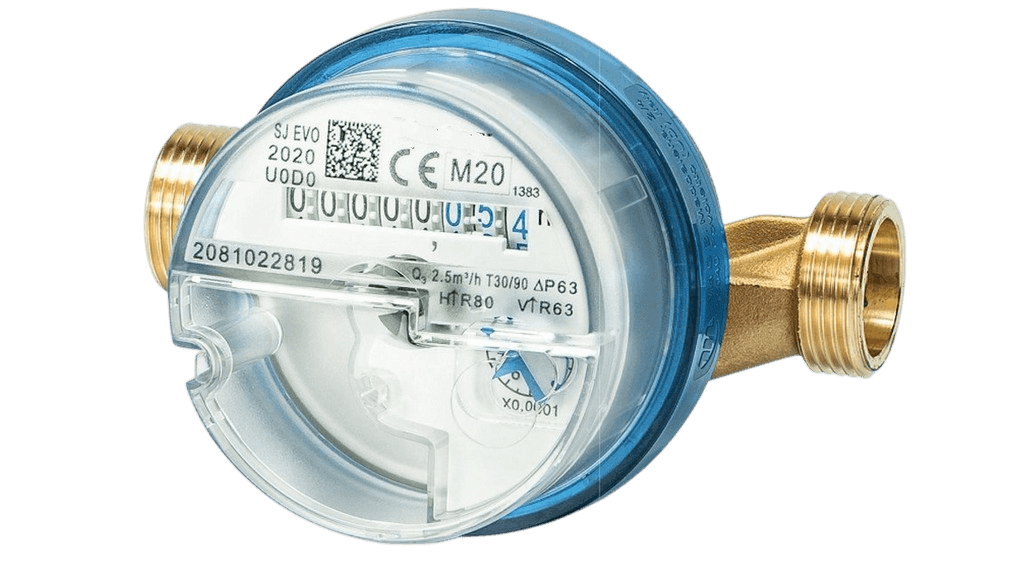 Single Jet dry dial DCW flow meter.