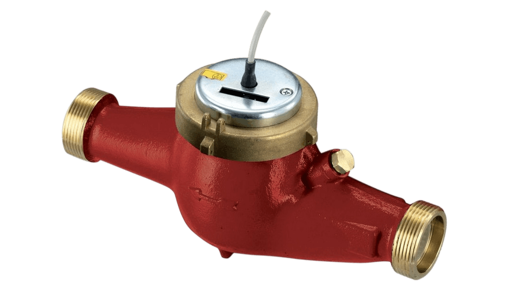 Multi Jet dry dial DHW flow meter.