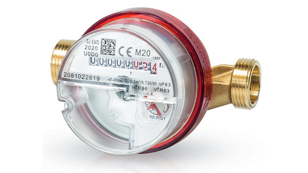 Single Jet dry dial DHW flow meter.