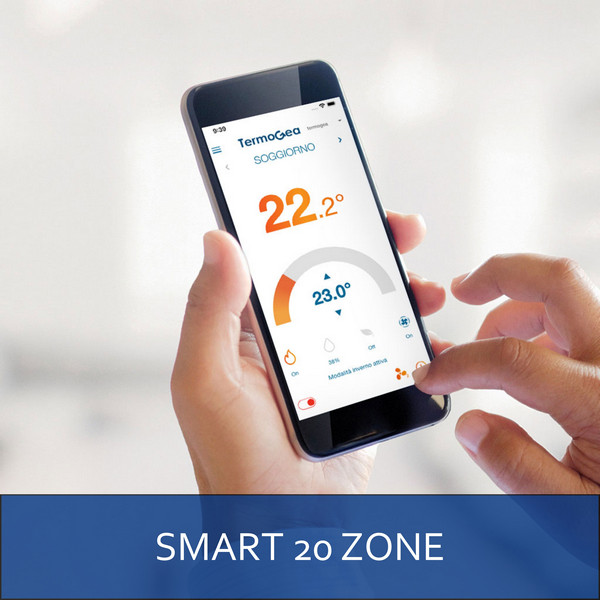 Termoregolazione smart impianti radianti e fancoil per 20 zone..