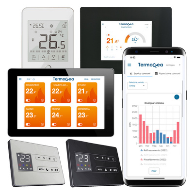 Termostati smart touch Termogea.
